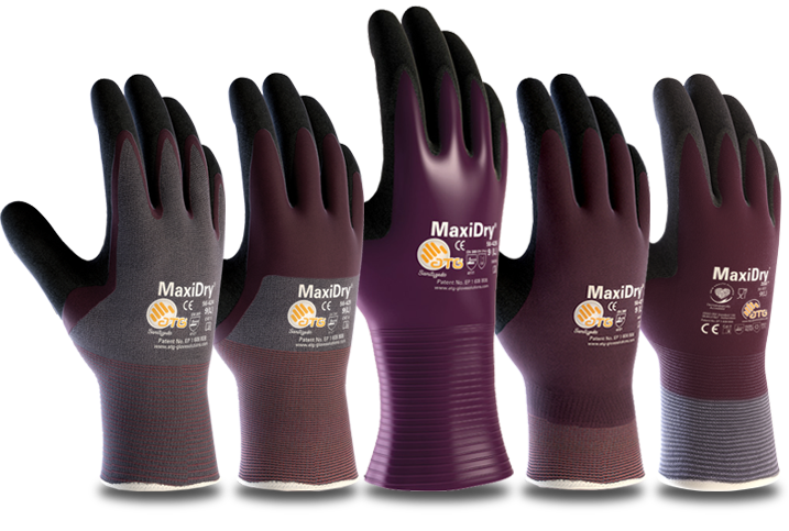 MaxiDry Ultra Lightweight Nitrile Grip Gloves